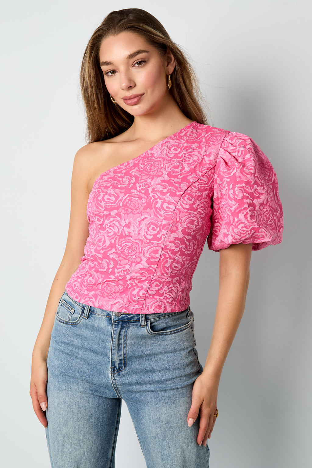 The One Shoulder Floral Top SERAMODE