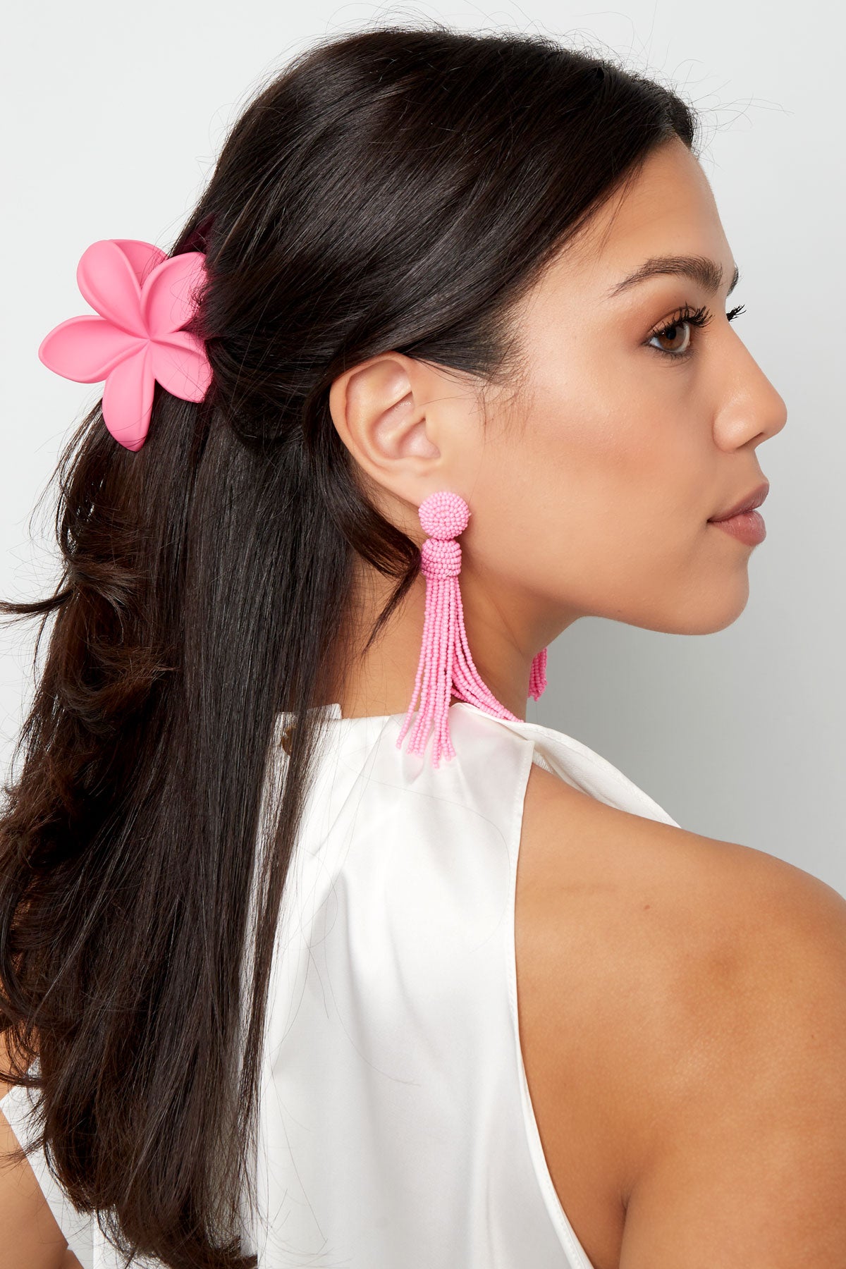 Hair clip flower - Plastic