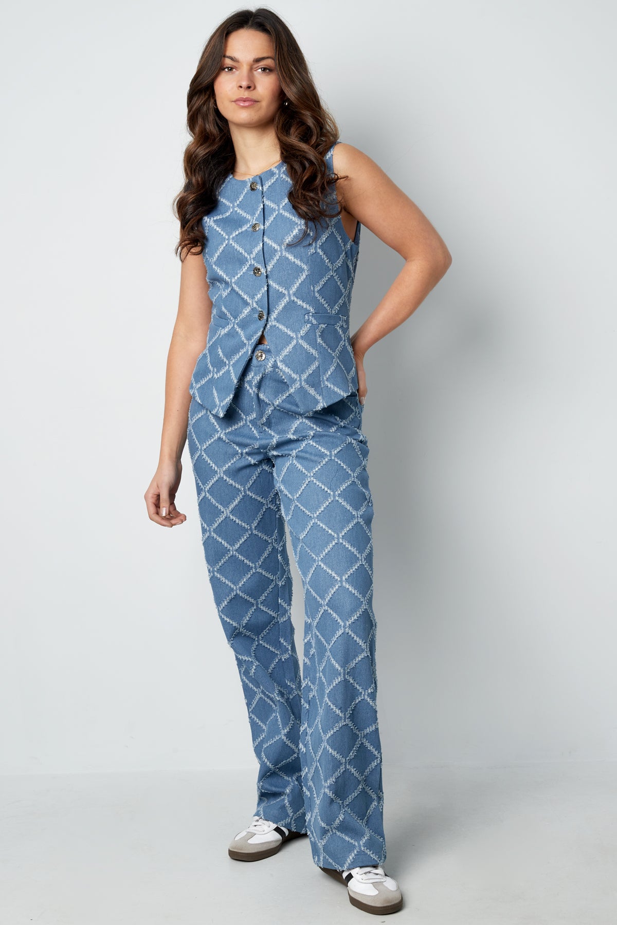 The Geometric Button Top SERAMODE