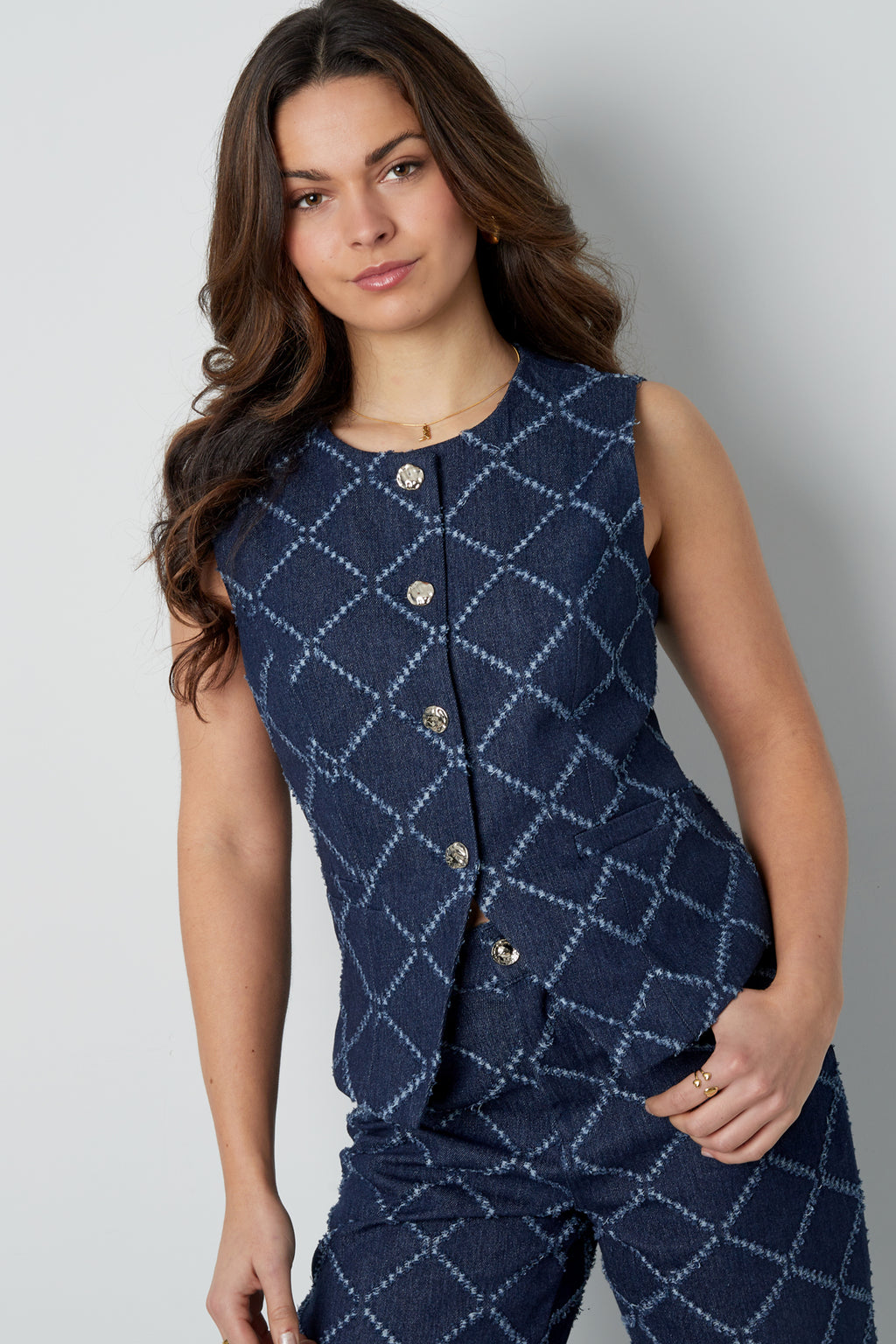 The Geometric Button Top SERAMODE