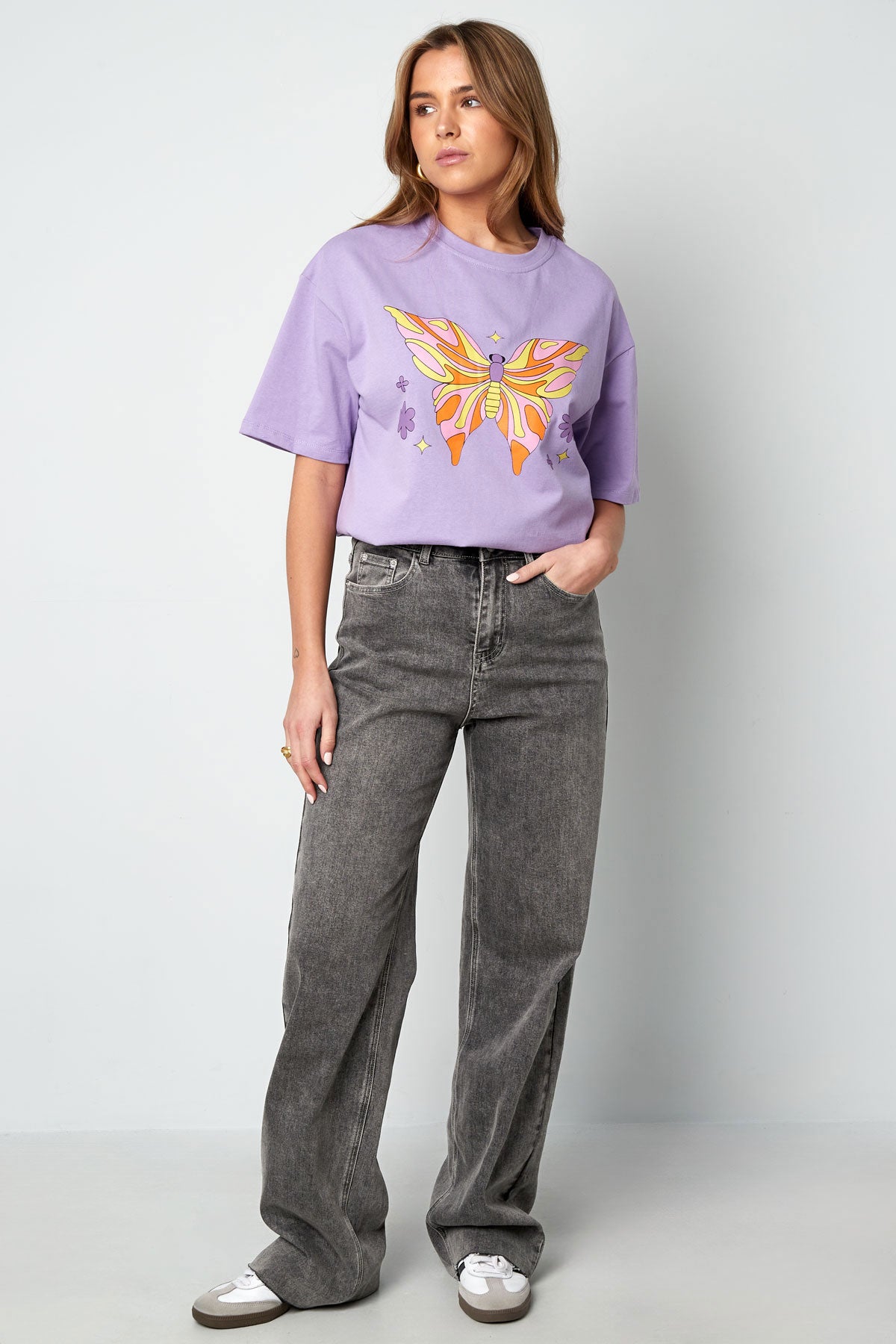 Cotton Woven Women's Straight Leg Pants Casual Solid Color