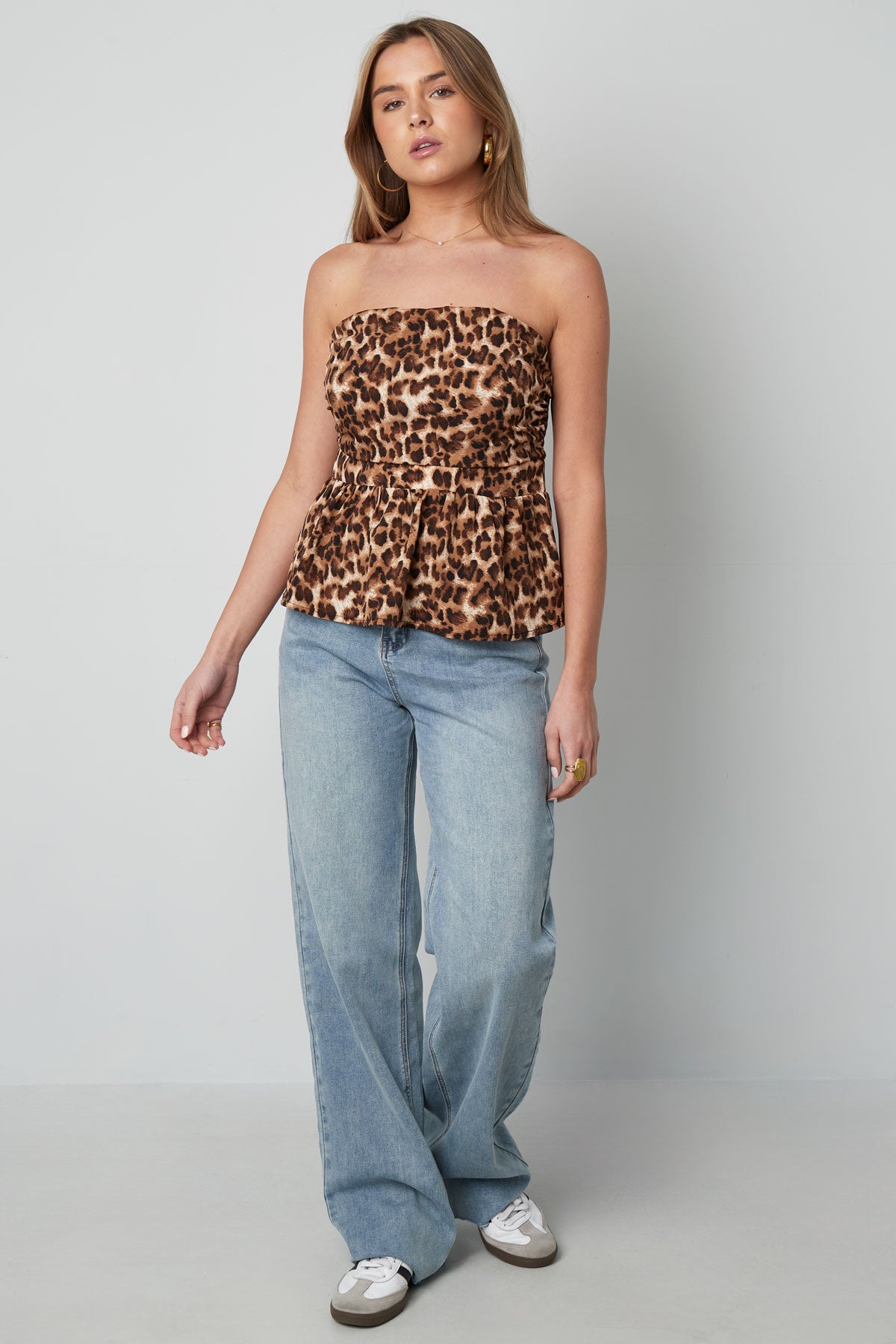 The Leopard Peplum Top SERAMODE