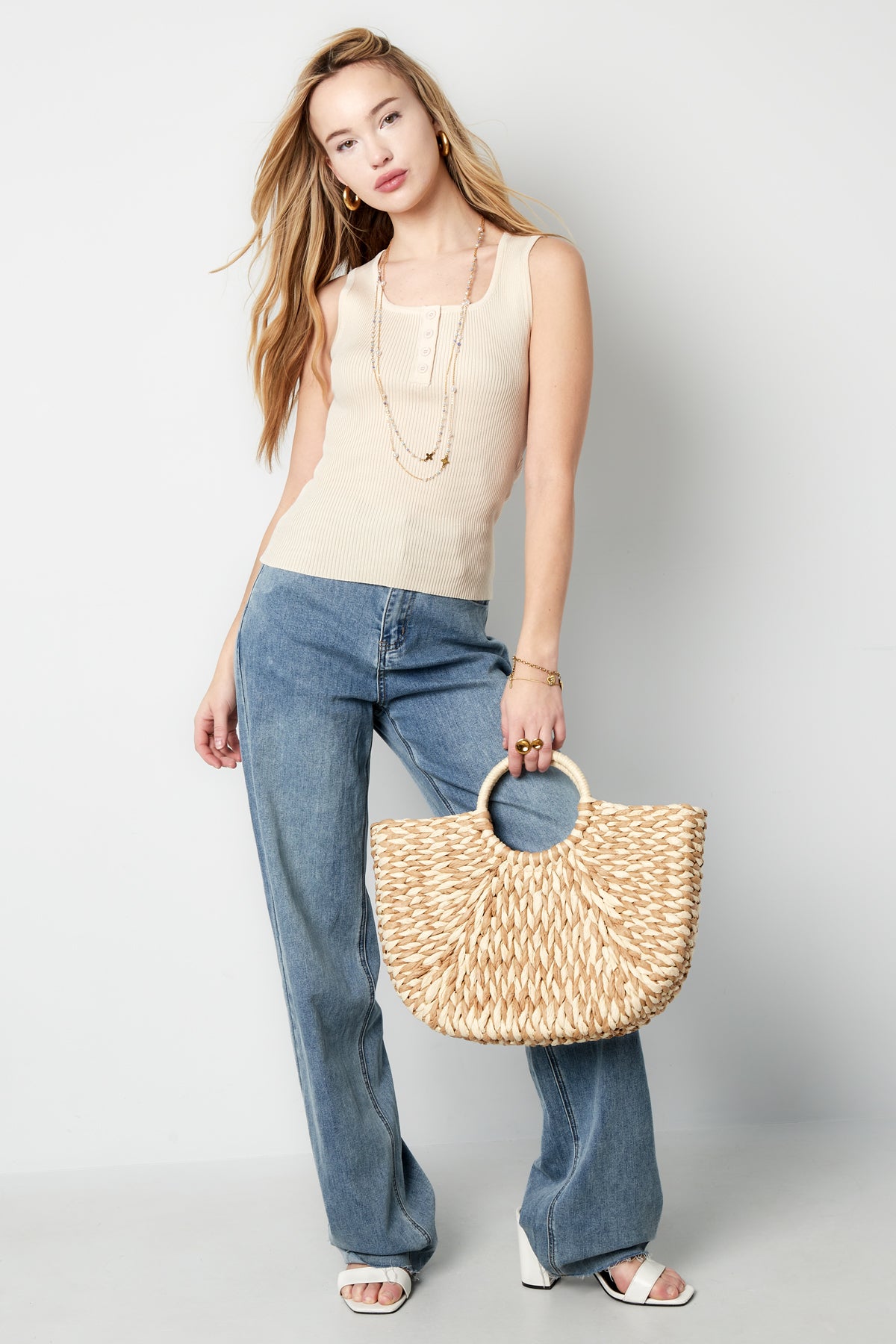 The Ribbed Button Top SERAMODE