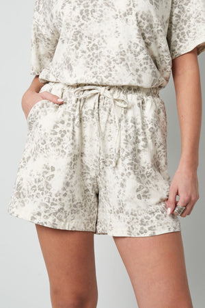 Cotton Women's Shorts Drawstring Elastic Waist
