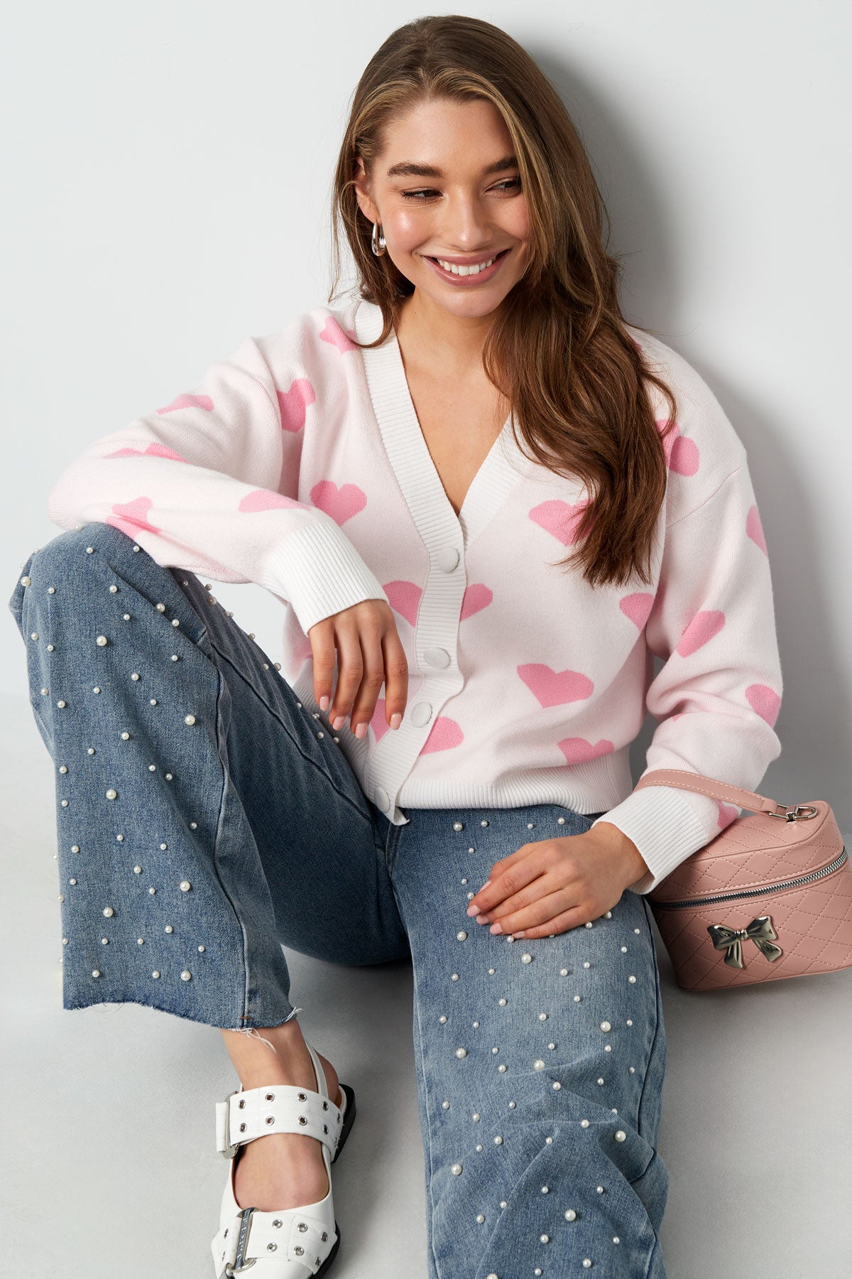 The Heart Pattern Cardigan SERAMODE