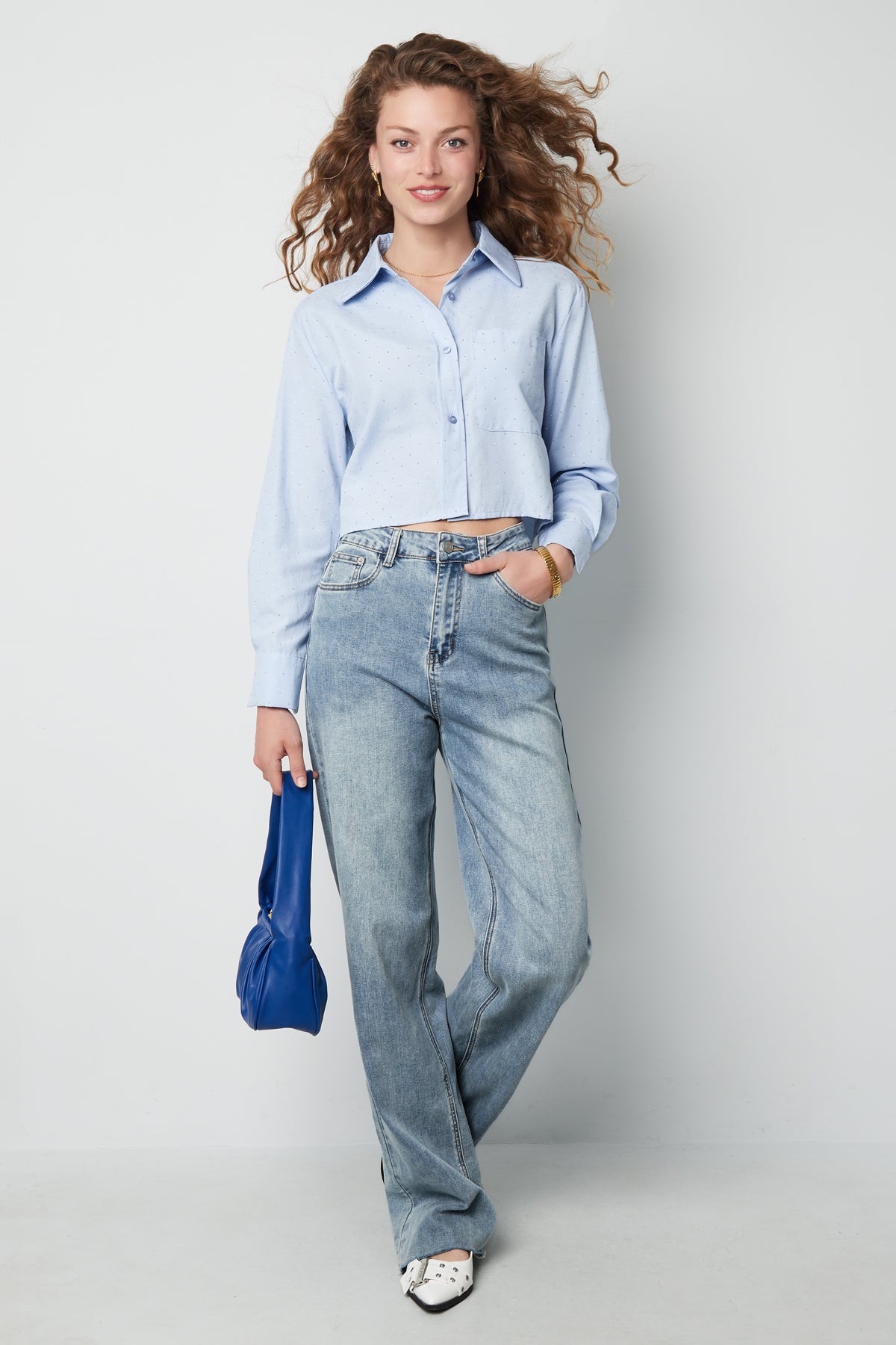 The Cropped Button Blouse SERAMODE