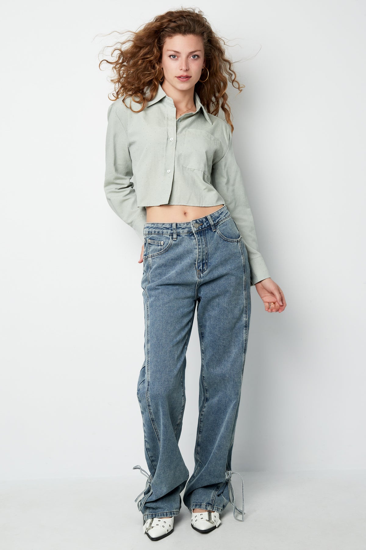 The Cropped Button Blouse SERAMODE