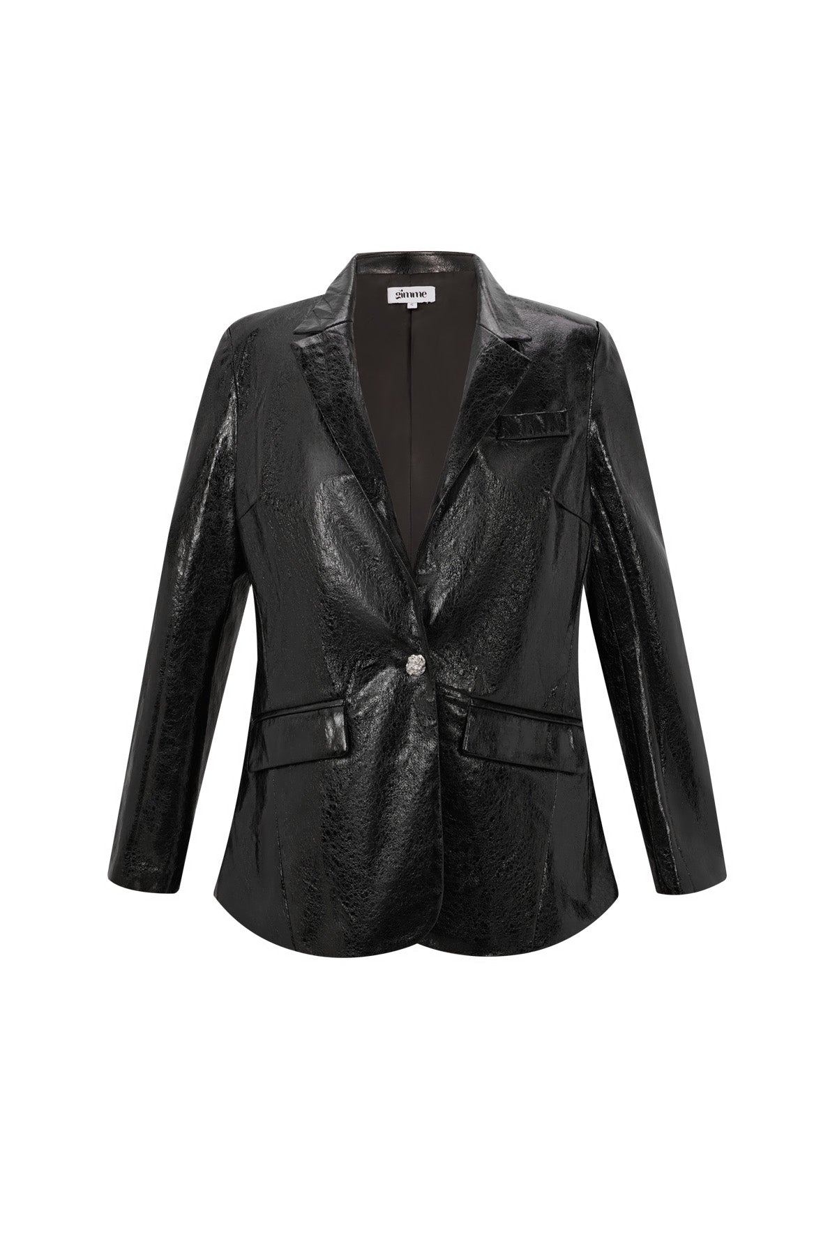 The Glossy Leather Blazer Set SERAMODE