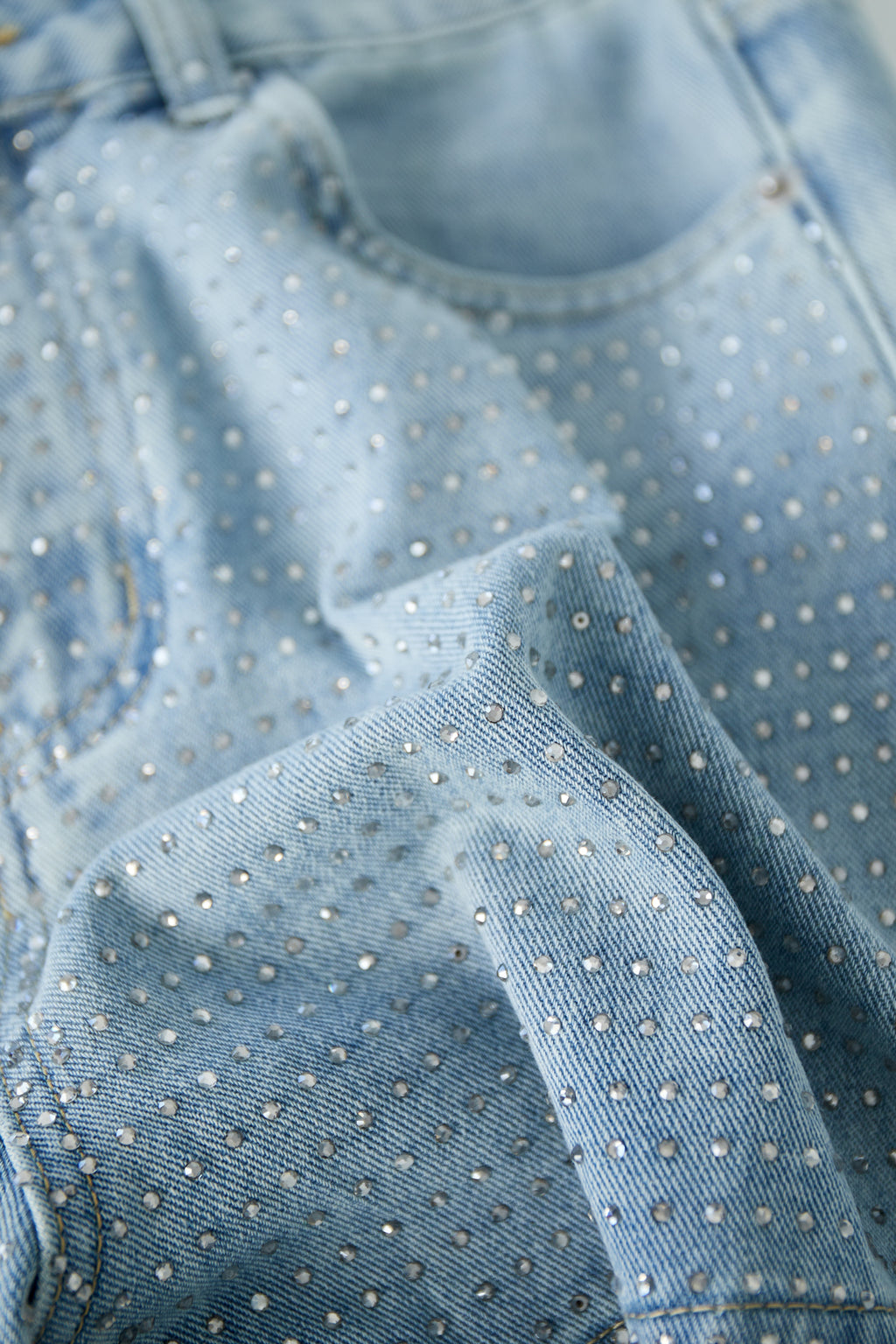 The Perforated Denim Shorts SERAMODE