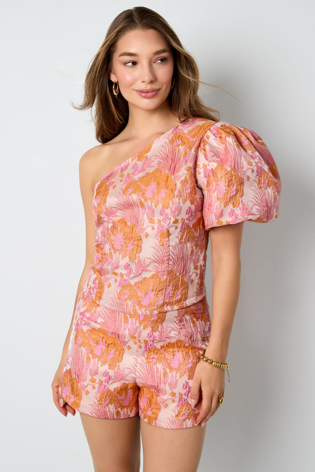 The Floral One Shoulder Top SERAMODE