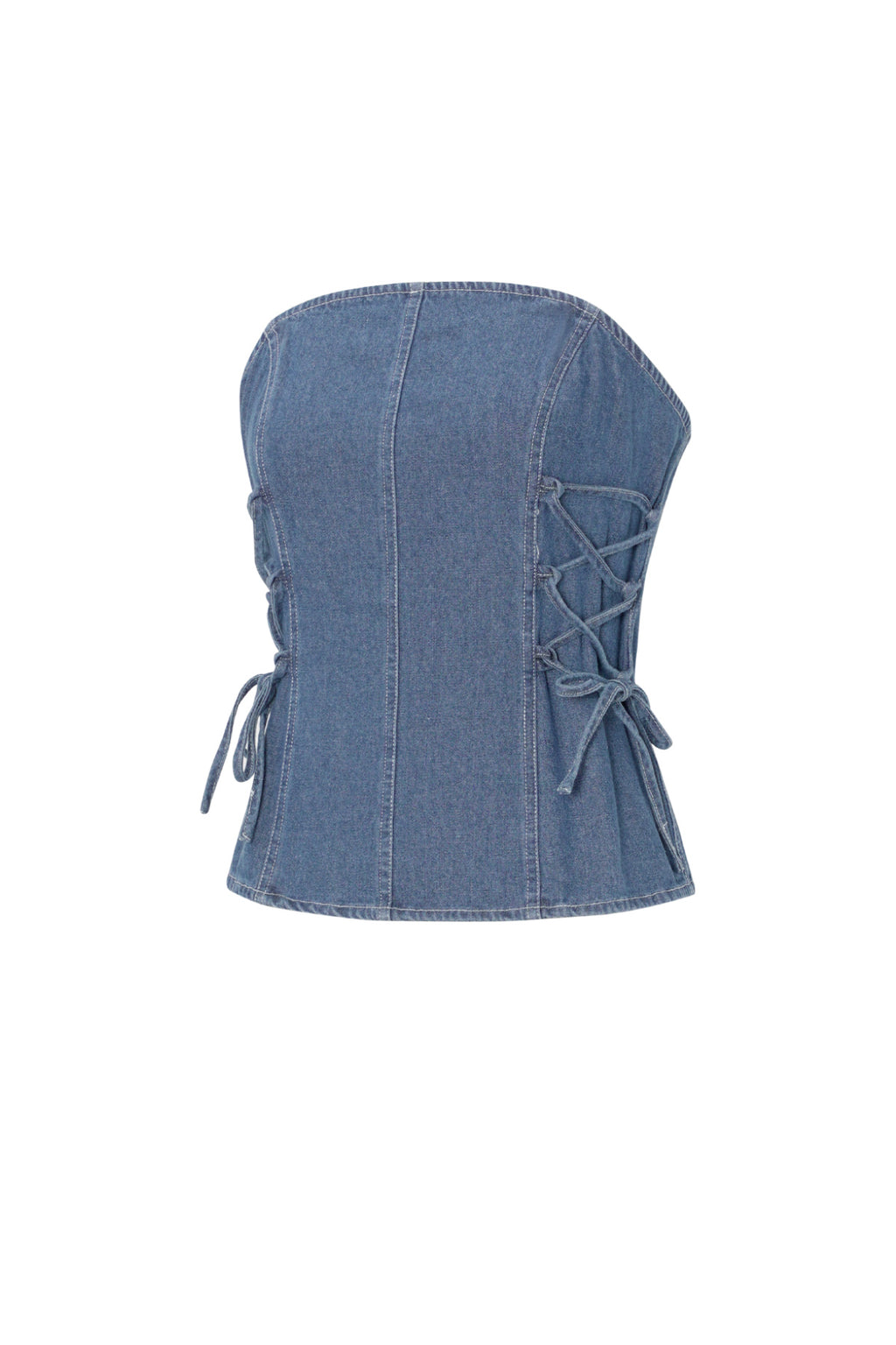 The Denim Strapless Top SERAMODE