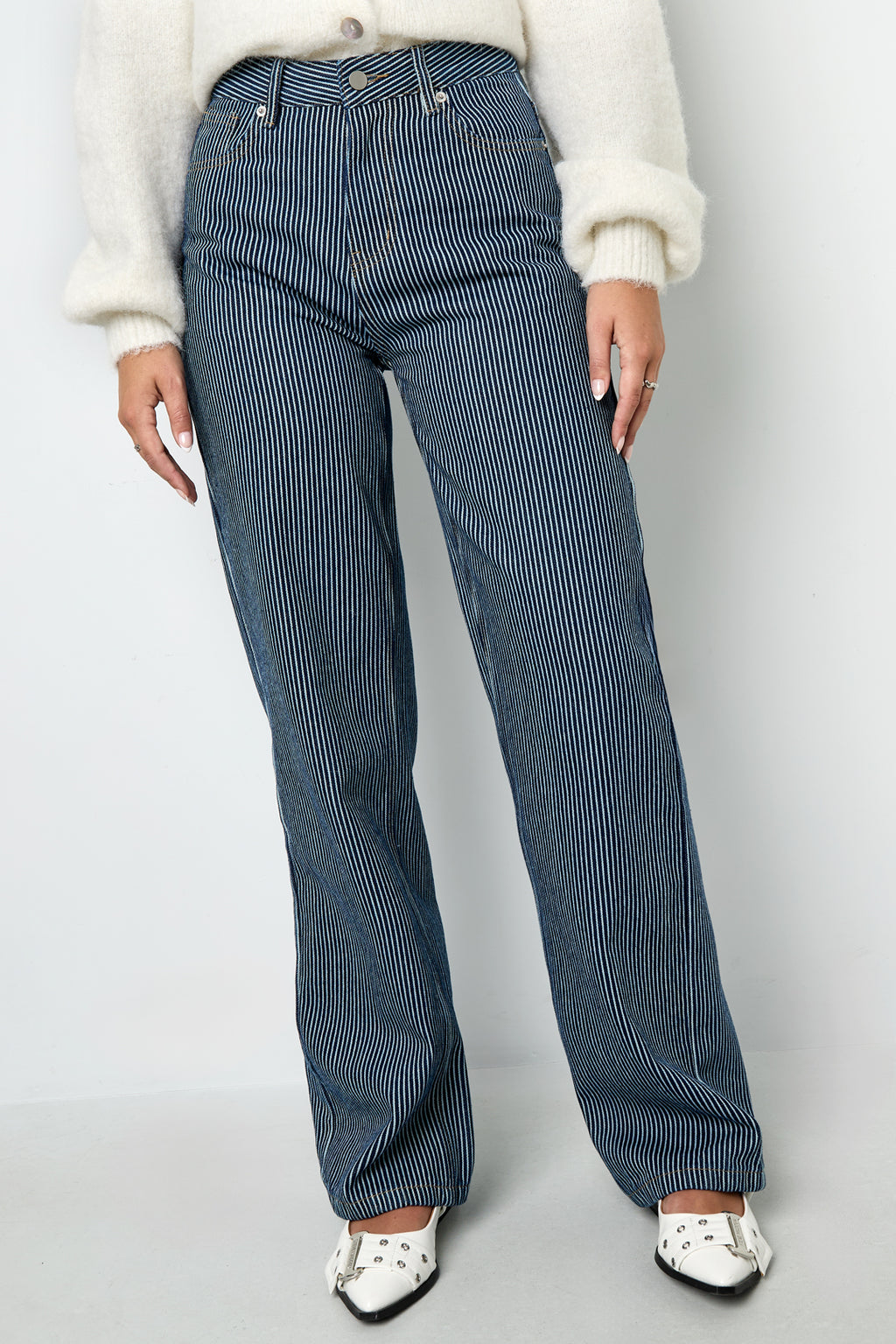 The Striped Straight Pants SERAMODE