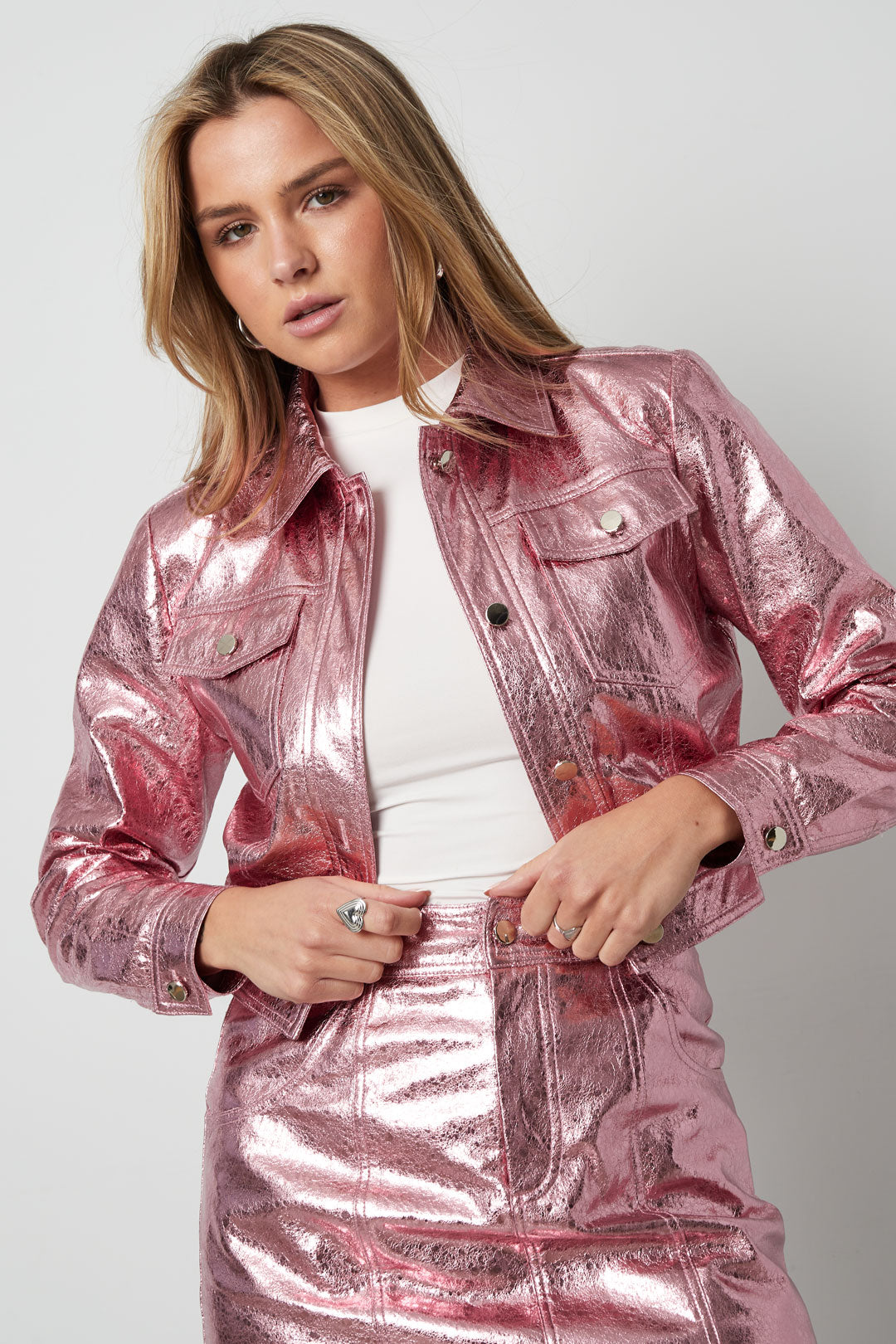 The Metallic Cropped Jacket SERAMODE