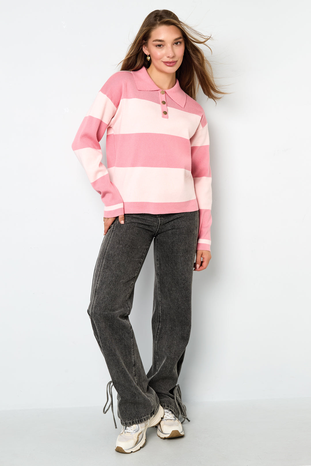 The Striped Polo Sweater SERAMODE