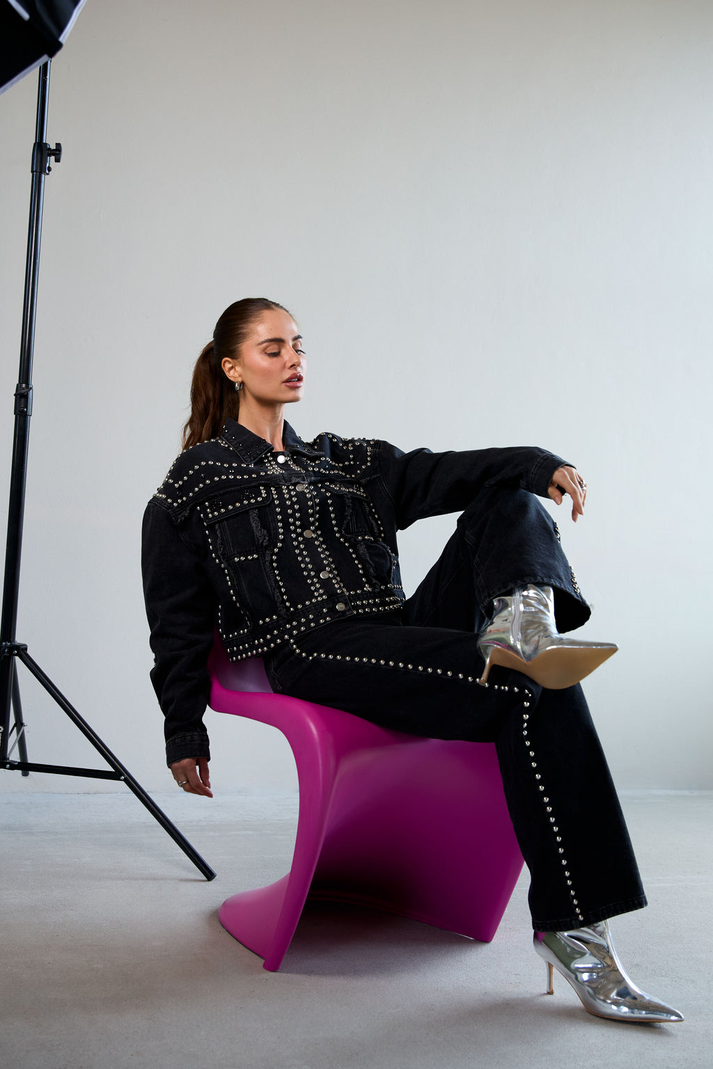 The Studded Denim Jacket SERAMODE