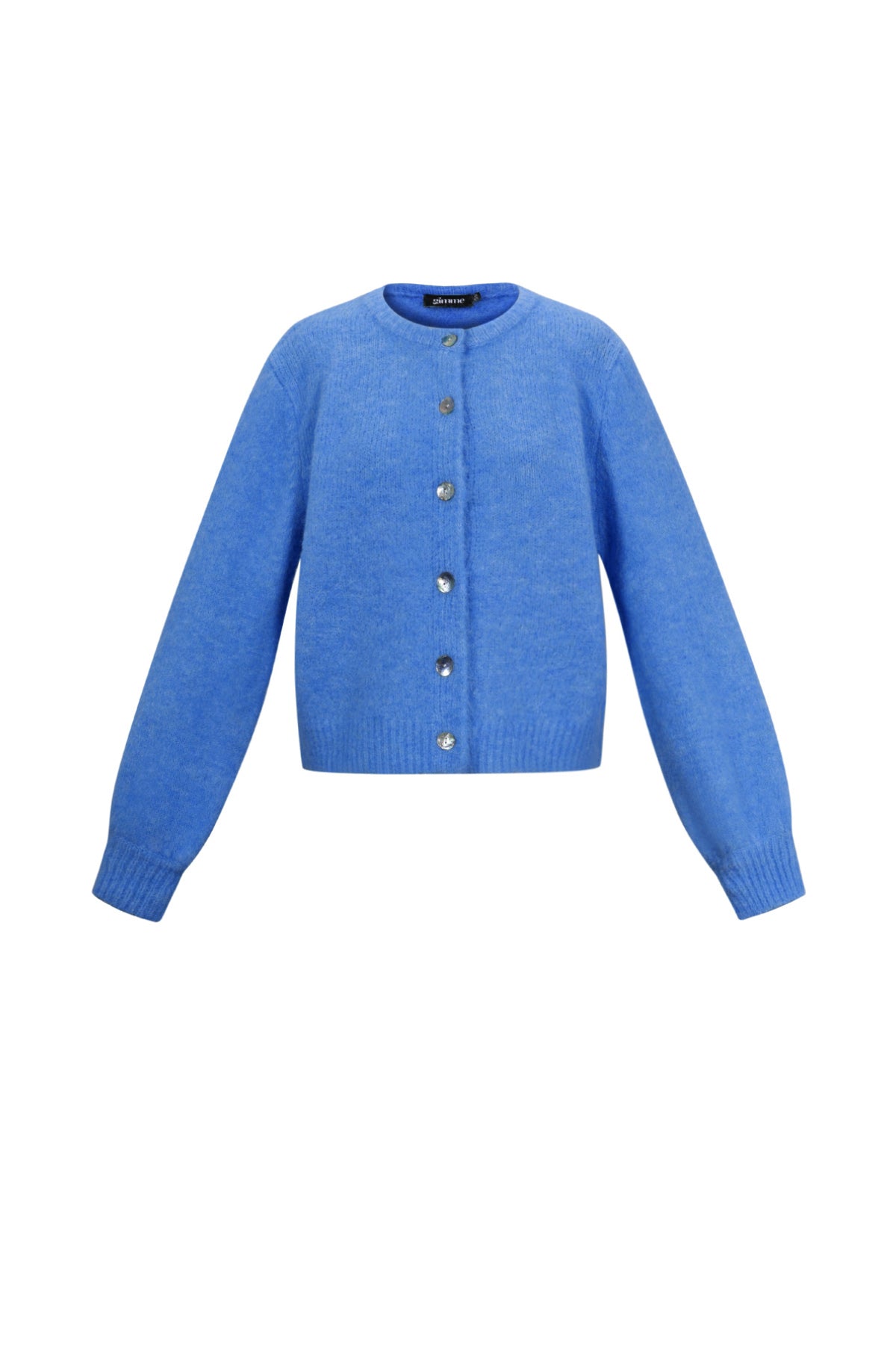Knitted Polyester Fiber Women's Cardigan Casual Solid Color Fall/Winter
