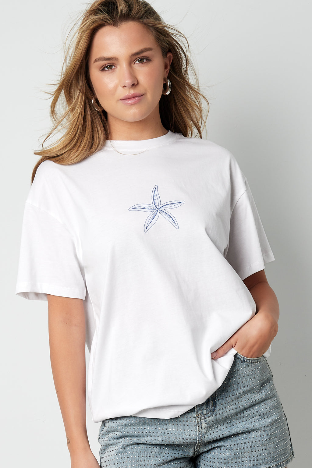 The Starfish Embroidered Tee SERAMODE