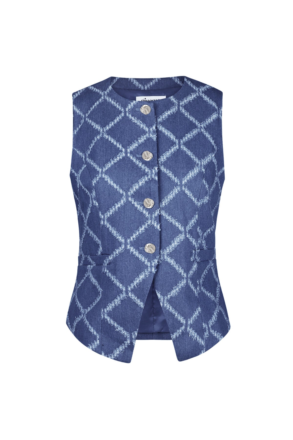 The Geometric Button Top SERAMODE
