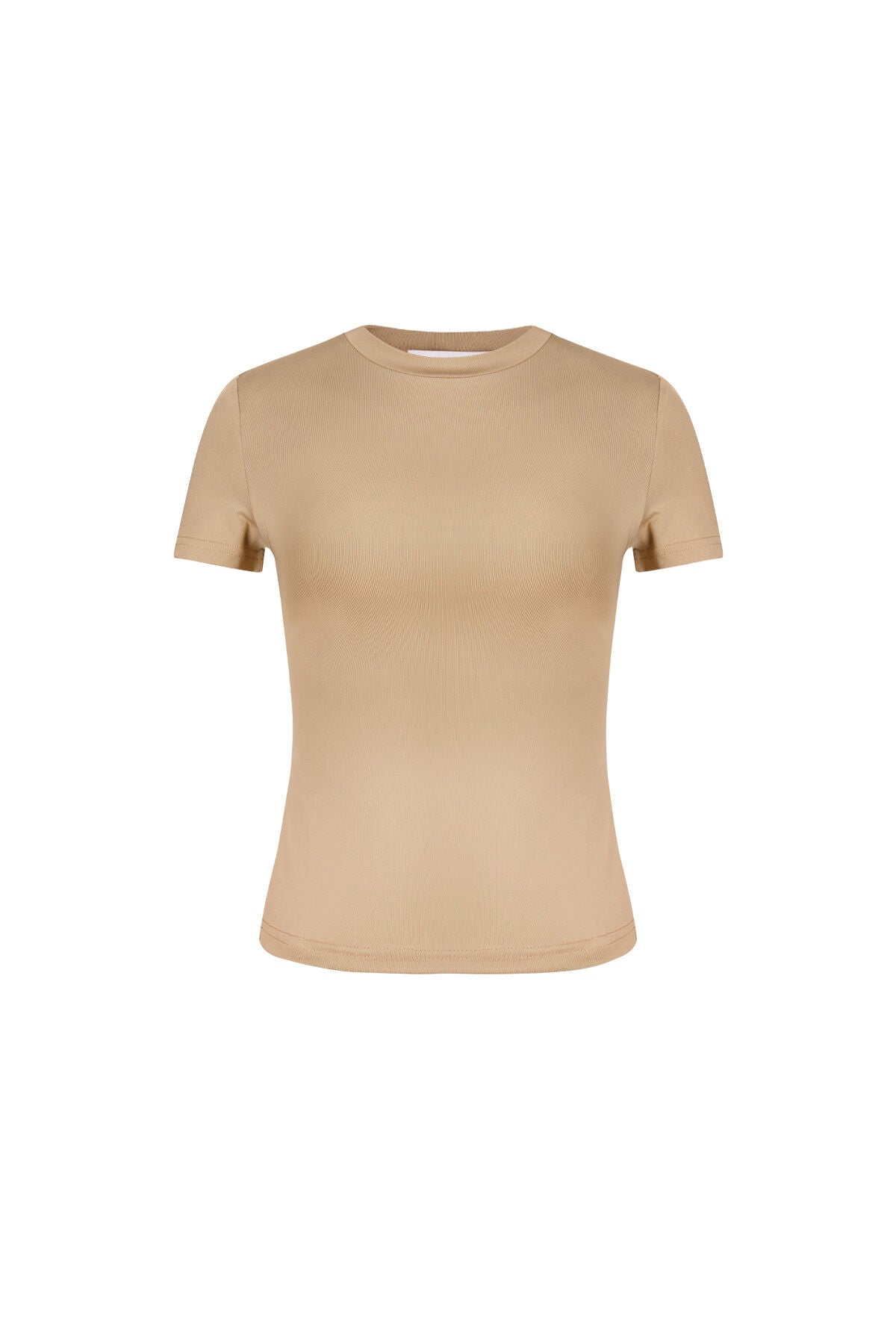Polyester Women's Short Sleeve Top Fitted Bodycon