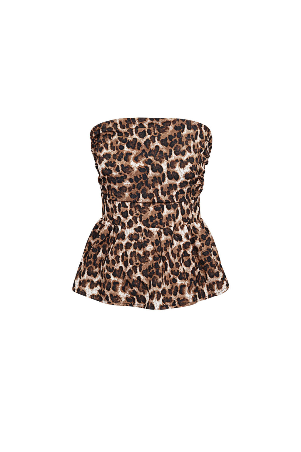 The Leopard Peplum Top SERAMODE