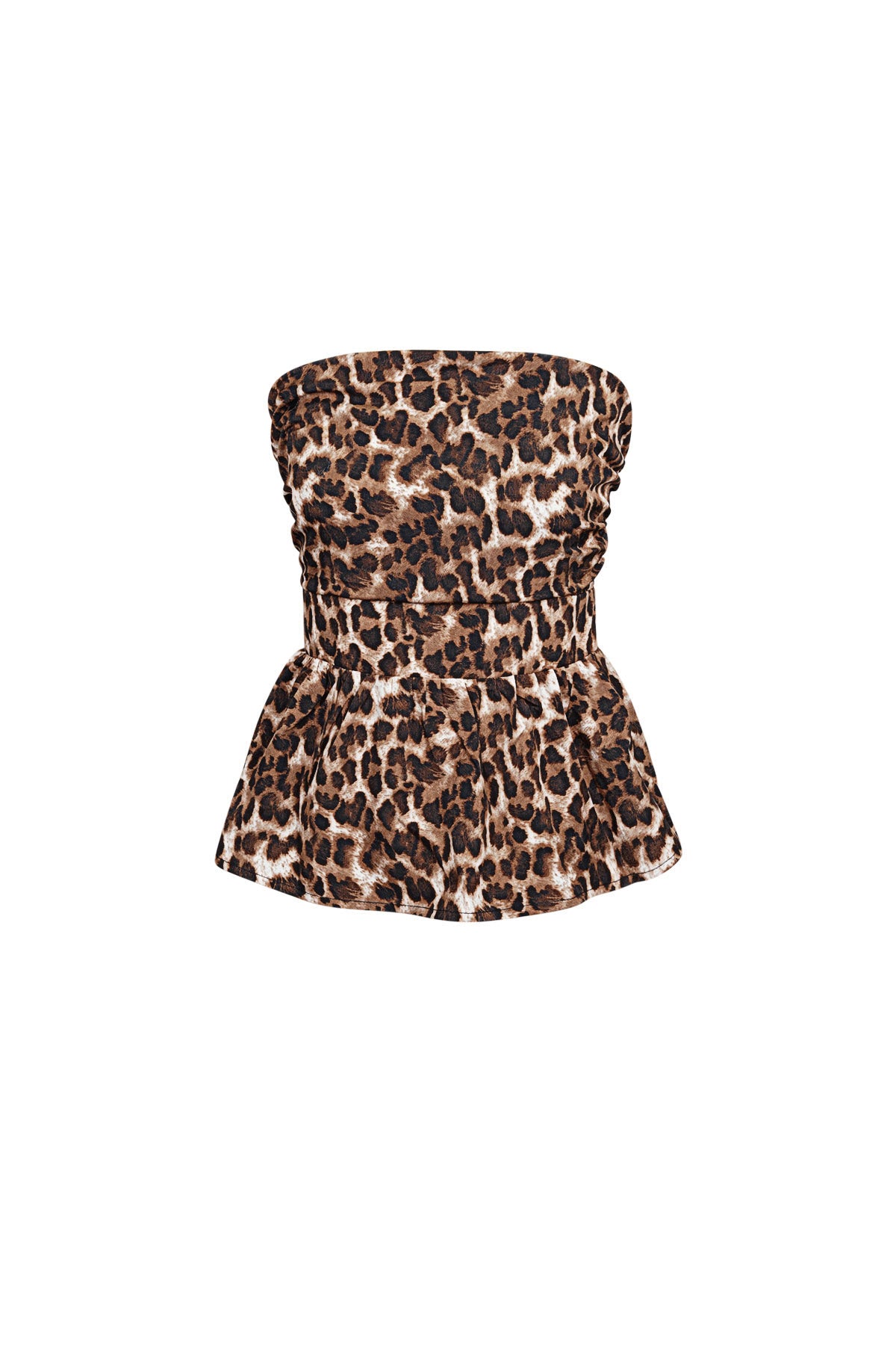 The Leopard Peplum Top SERAMODE