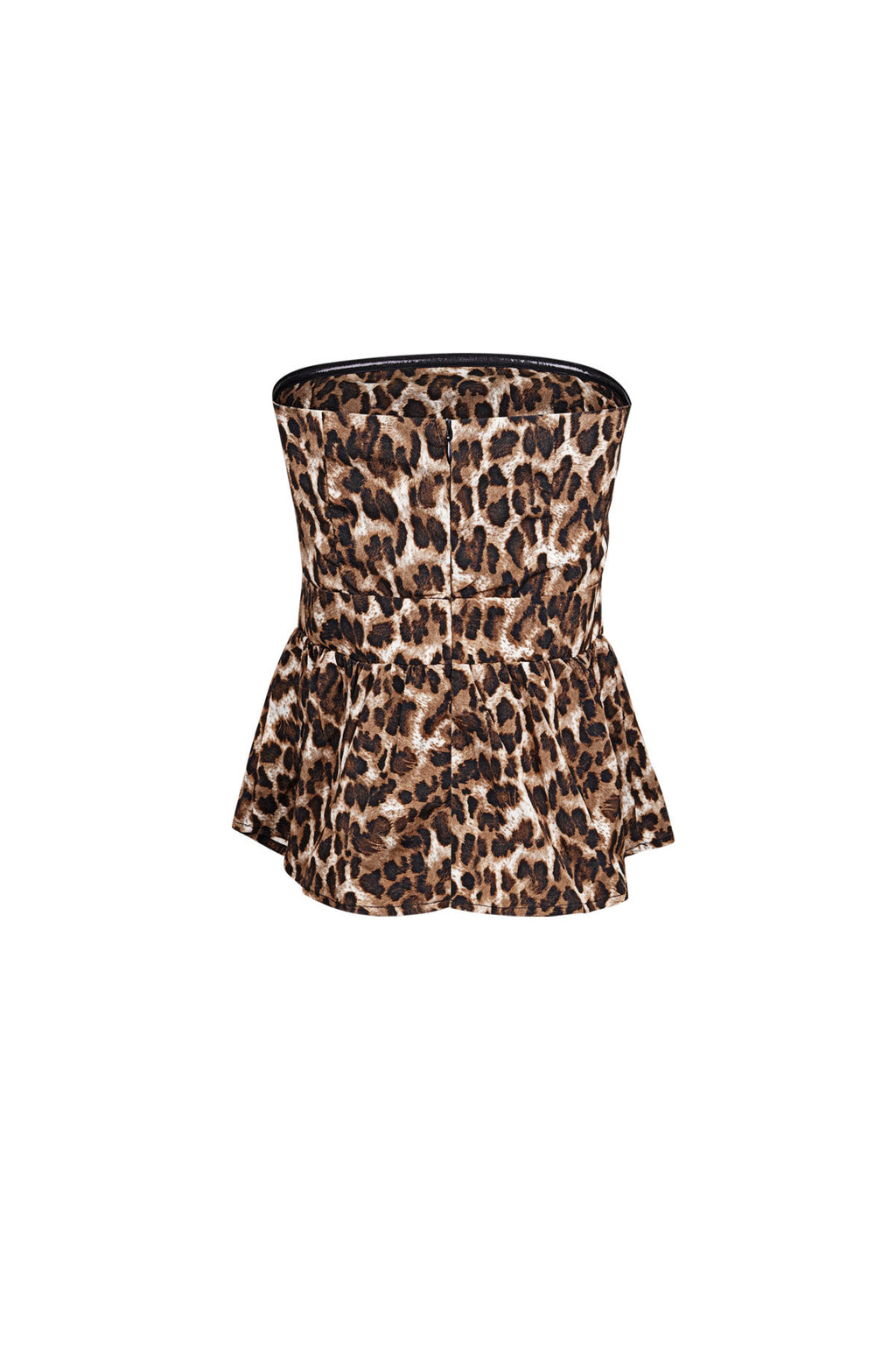 The Leopard Peplum Top SERAMODE