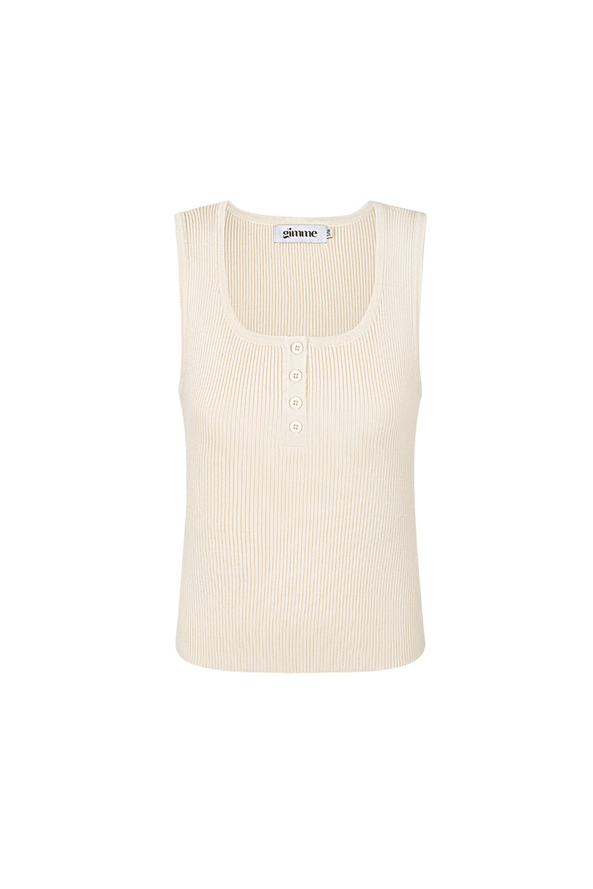 The Ribbed Button Top SERAMODE