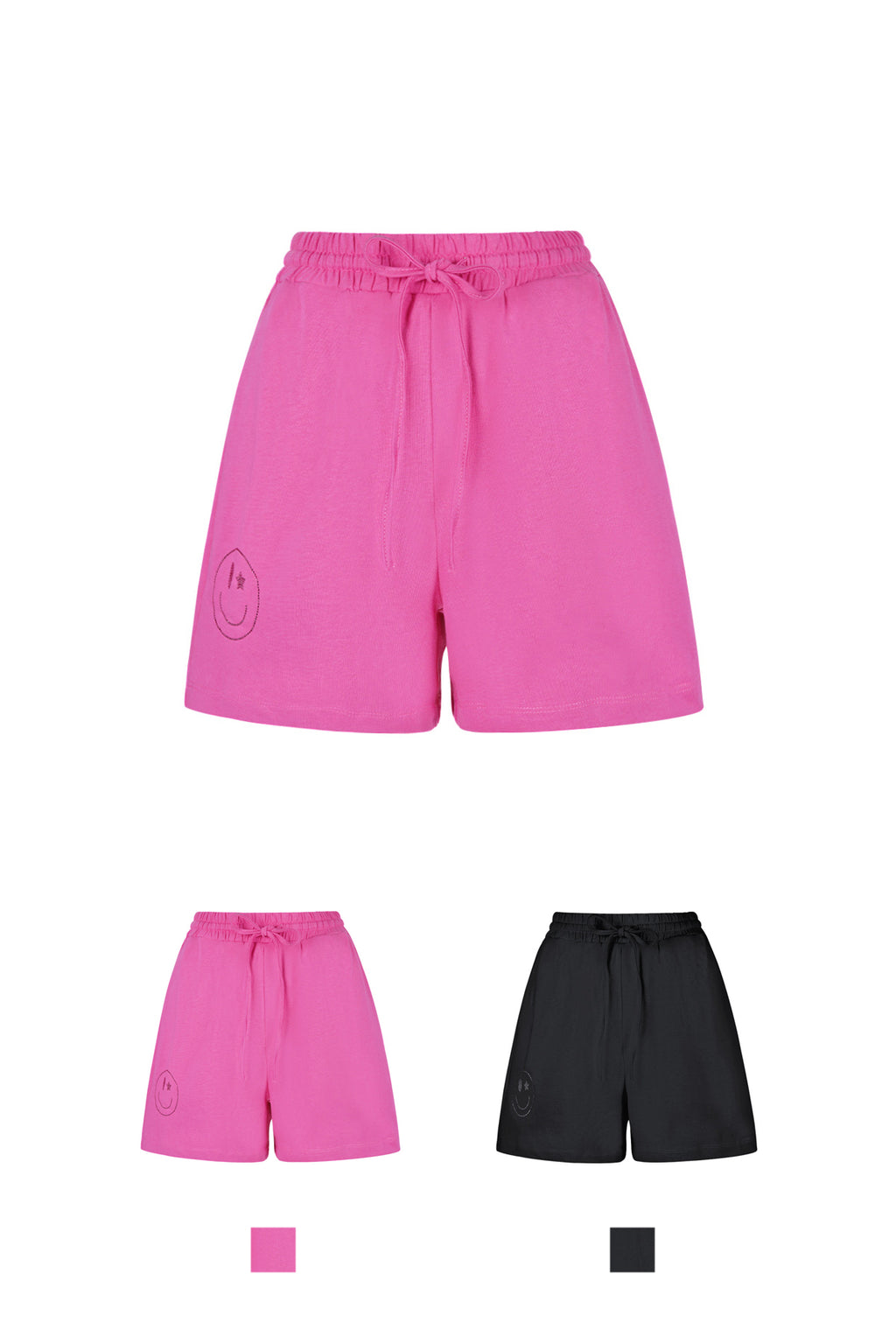 Cotton Women's Casual Shorts Drawstring Elastic Waist