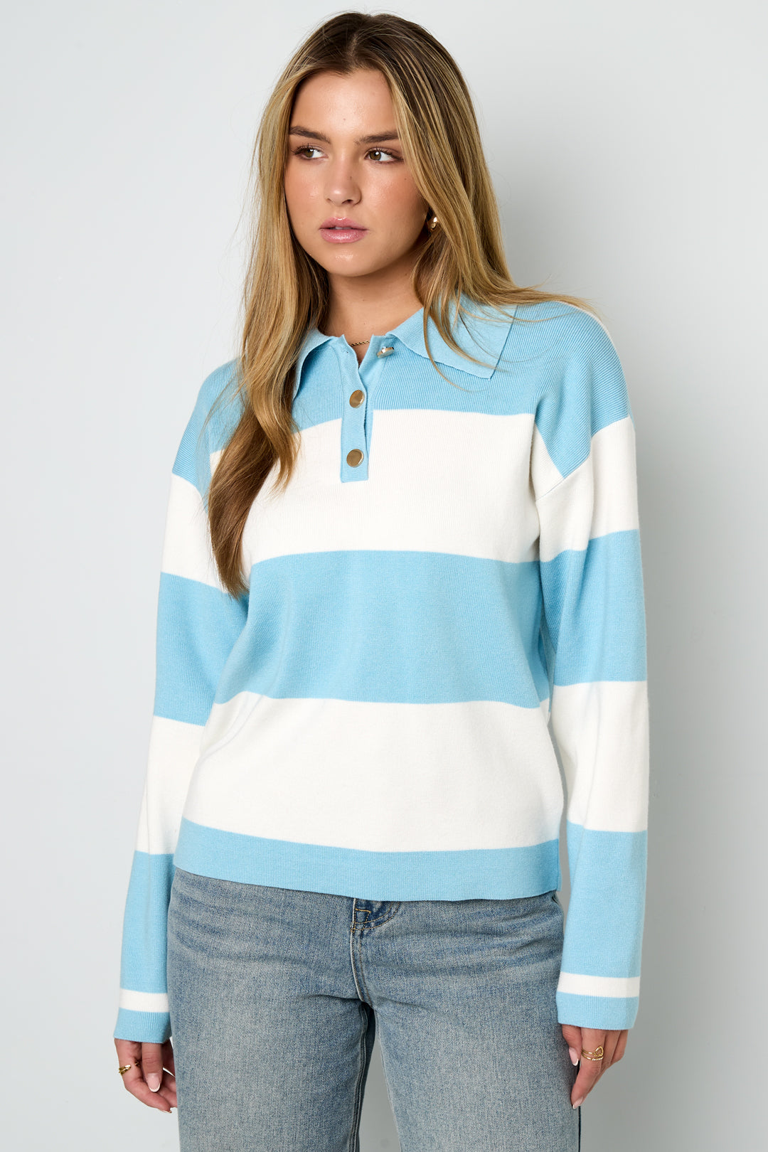 The Striped Polo Sweater SERAMODE
