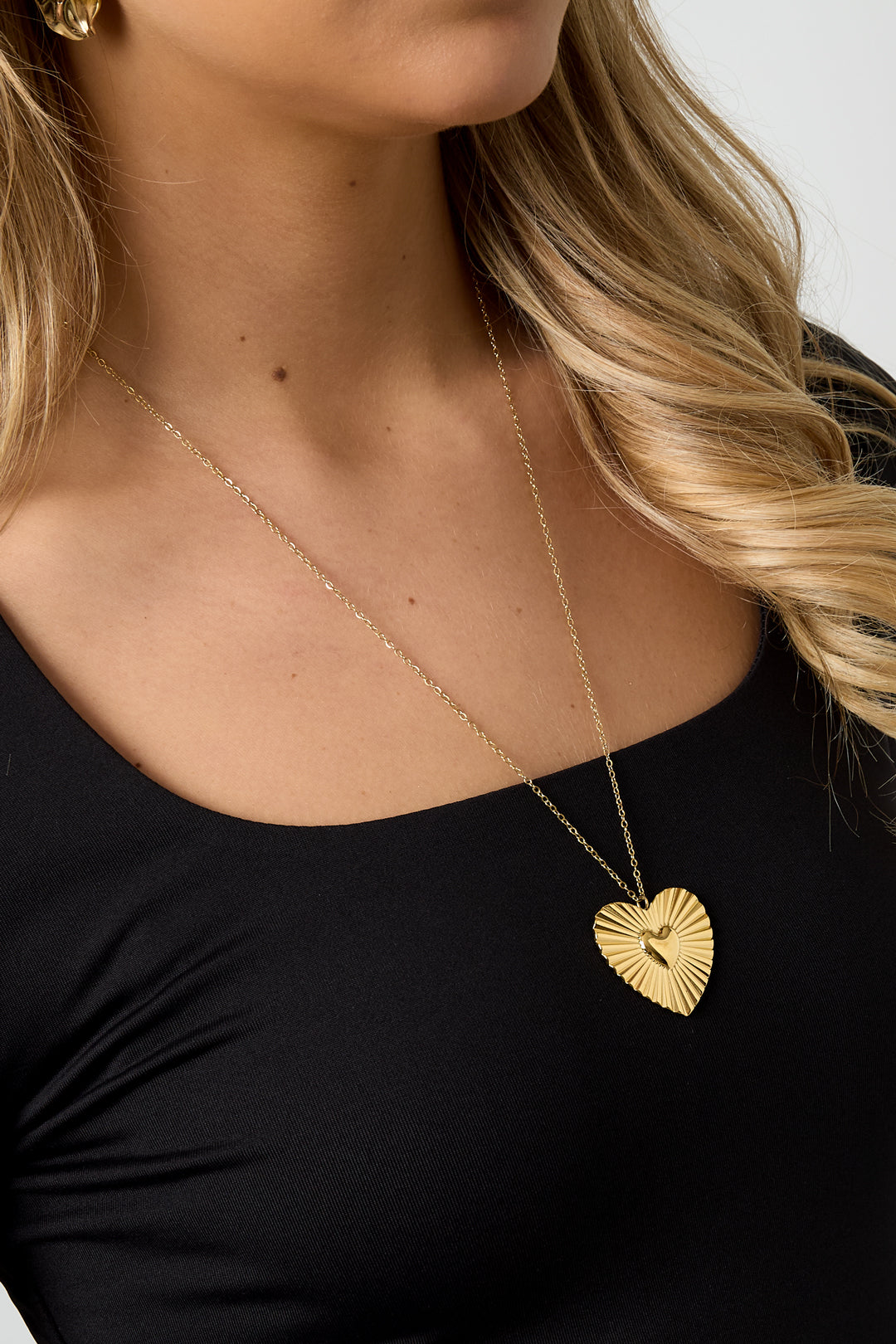 Stainless Steel Pendant necklaces Heart Casual Daily Simple Series Women's jewelry