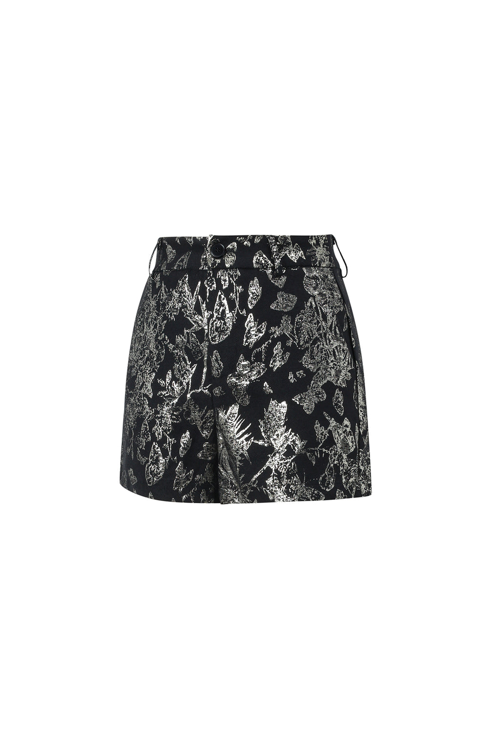 Woven Polyester Fiber Women's Shorts Elegant Floral Print