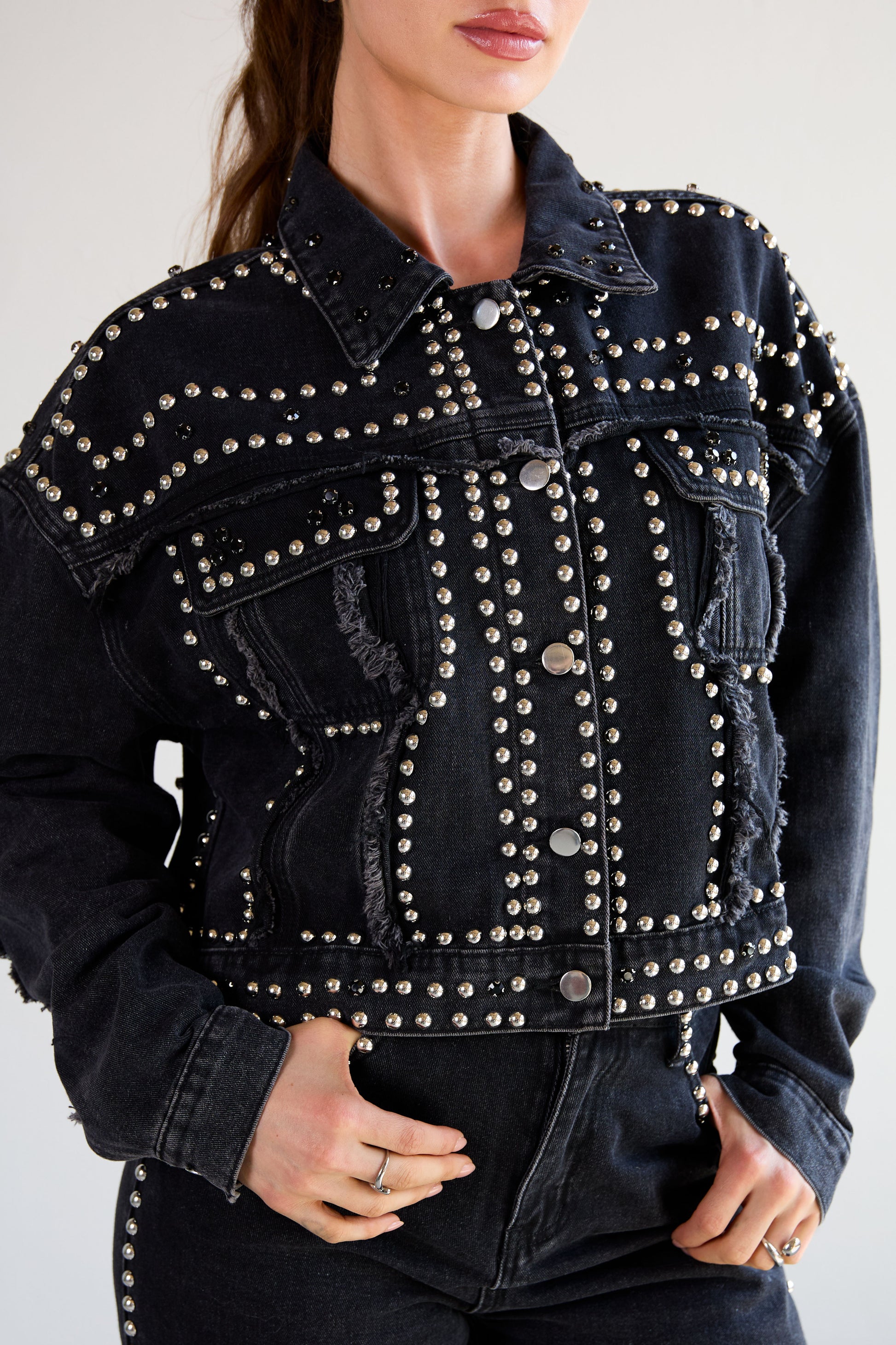 The Studded Denim Jacket SERAMODE