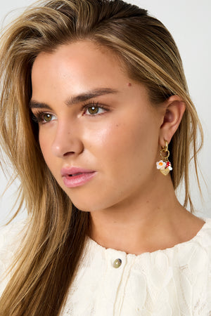 Drop Earrings Flower Devil's eye Heart plant Casual Daily Simple Series Women's jewelry