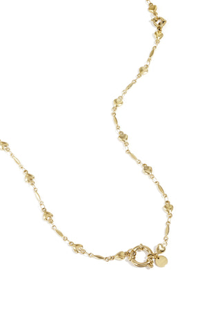 Detachable 2-In-1 Heart Station Chain Stainless Steel Necklace and Bracelet - Ketting Dames | SERAMODE