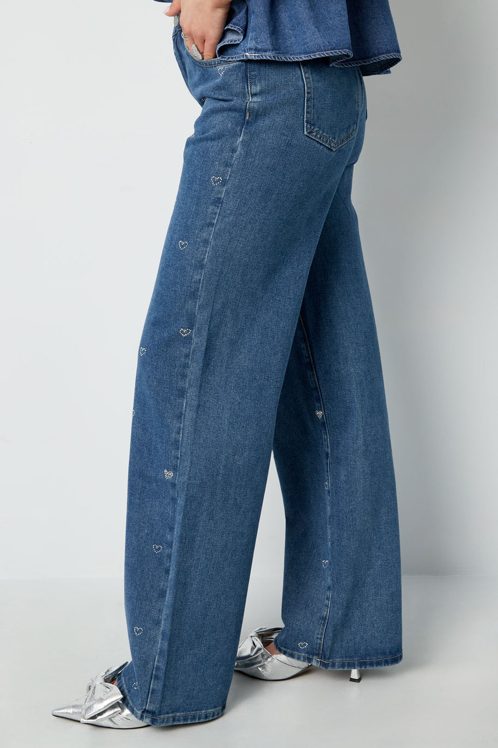 The Heart Embroidered Jeans SERAMODE
