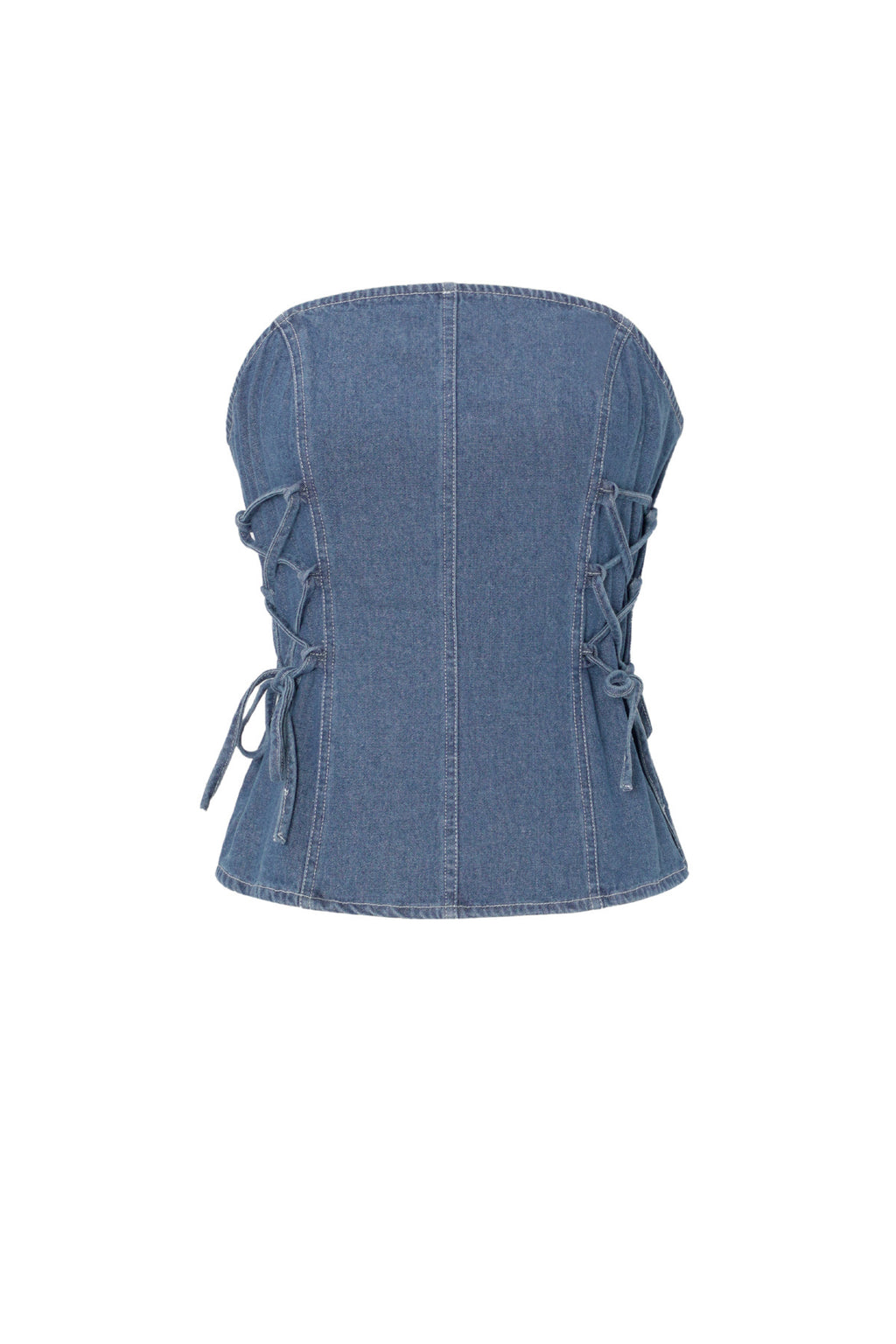 The Denim Strapless Top SERAMODE