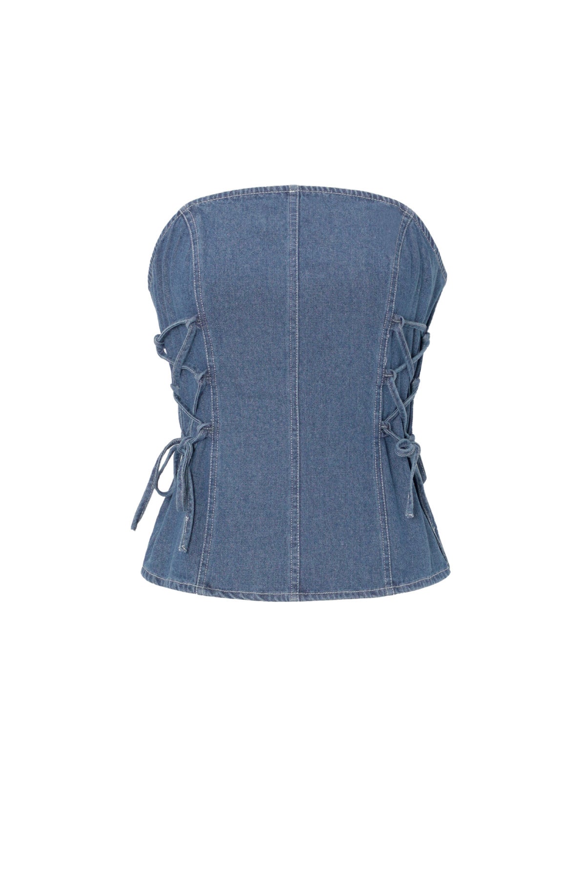 The Denim Strapless Top SERAMODE