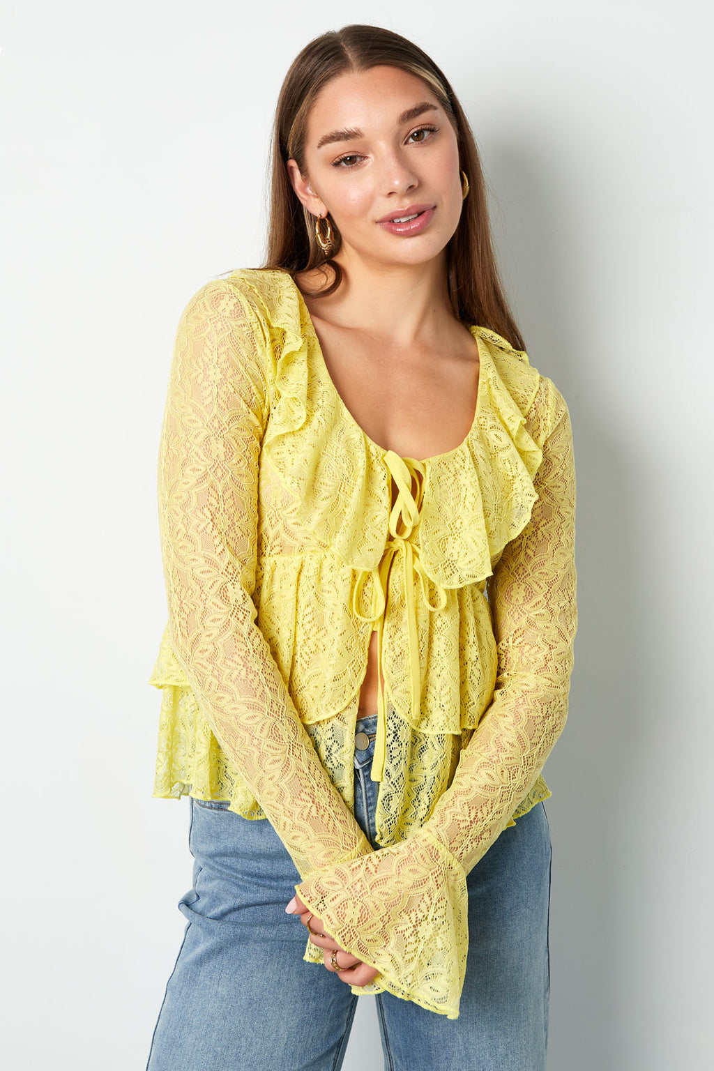 The Lace Ruffle Top SERAMODE