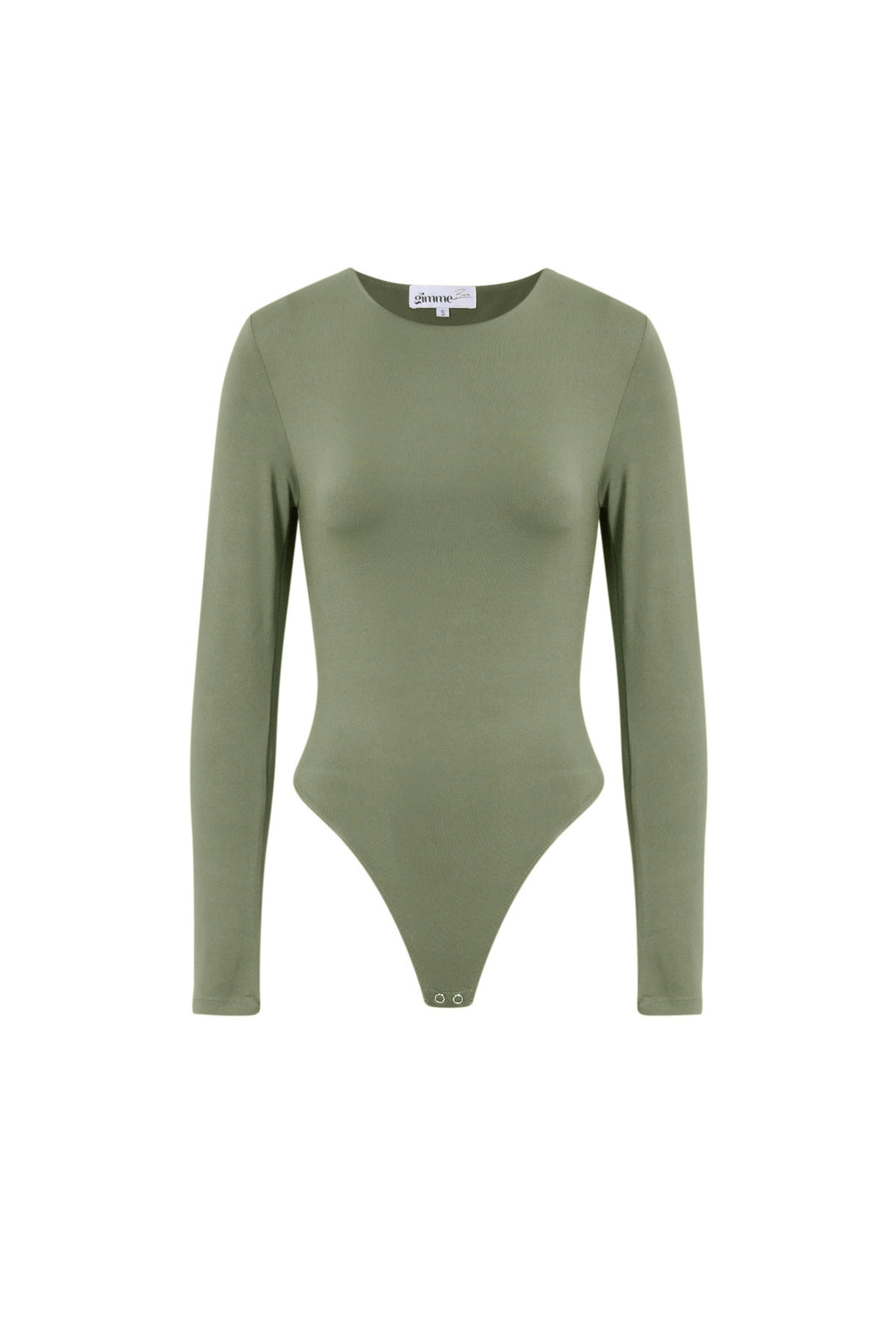 Knitted Nylon Shapewear Bodysuit Basic Solid Color