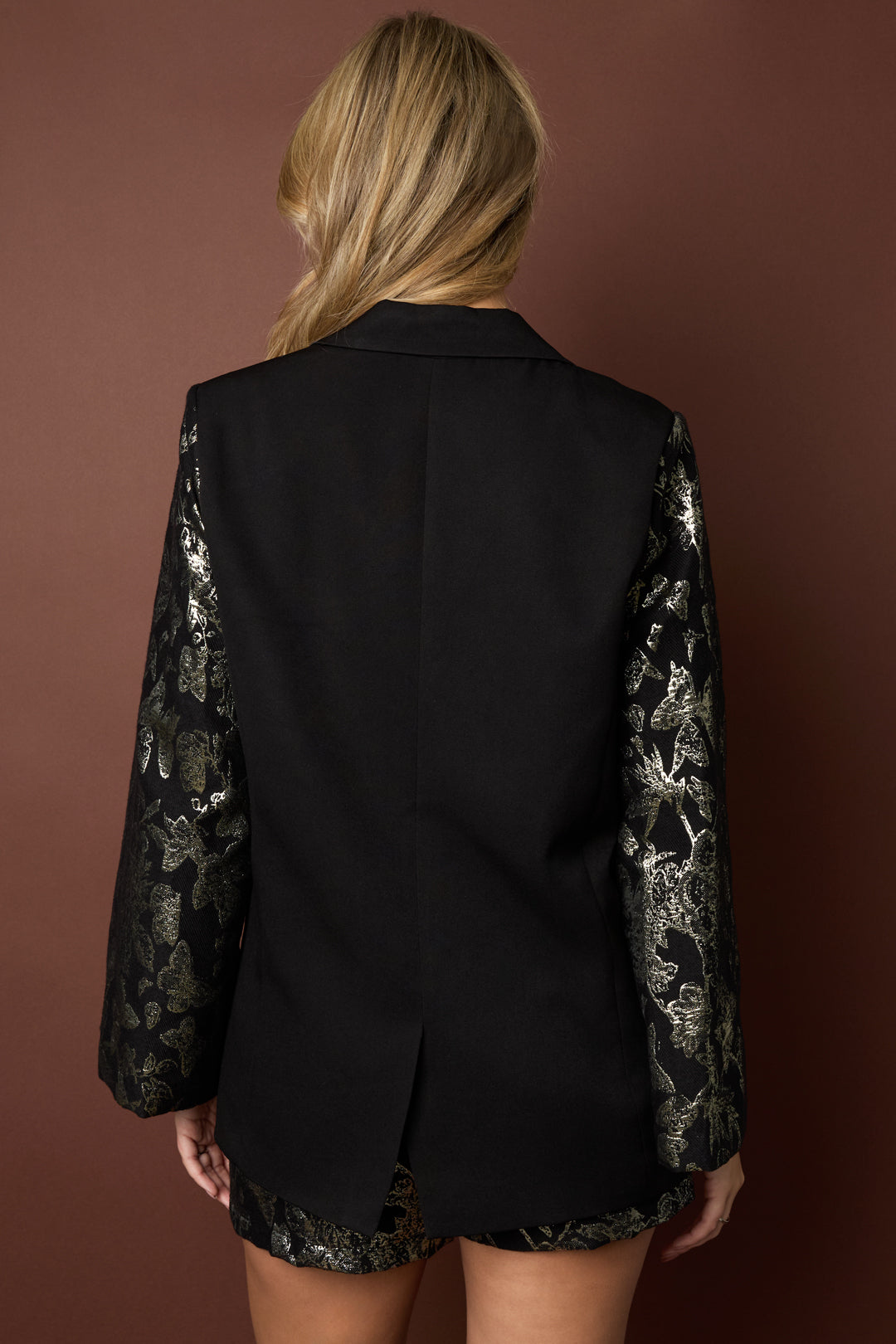 Woven Polyester Fiber Women's Suit Set Elegant Floral Print 3-piece set
