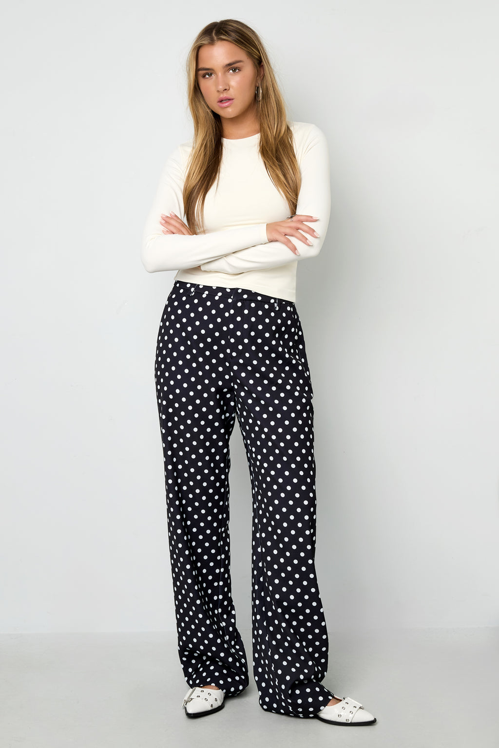 The Polka Dot Straight Pants SERAMODE