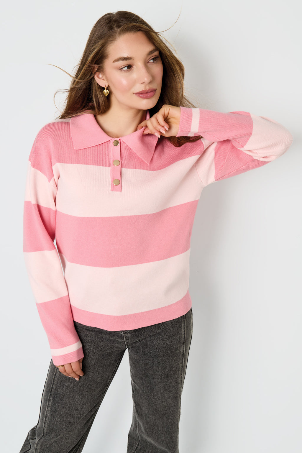 The Striped Polo Sweater SERAMODE