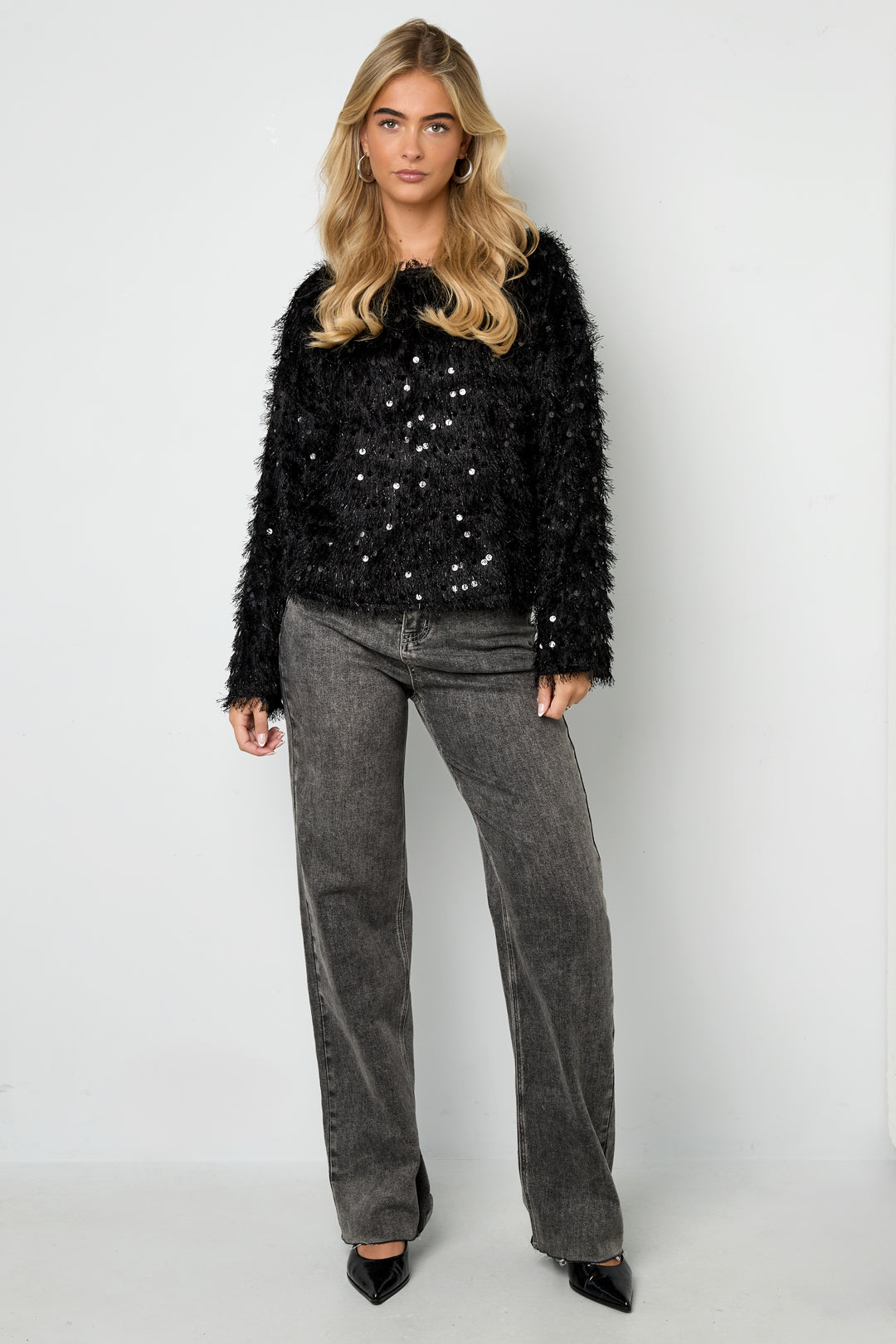 The Sequin Long Sleeve Top SERAMODE