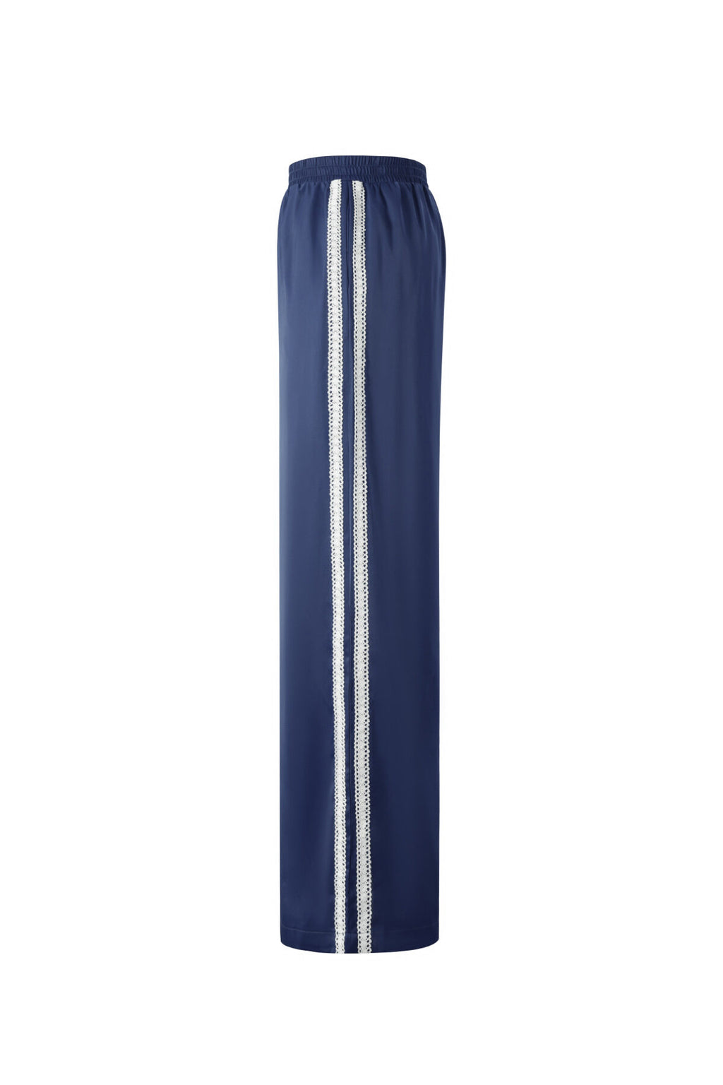 Woven Polyester Fiber Women's Straight Leg Pants Sporty Color Clash