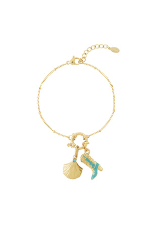 Heart with stone DIY bracelet